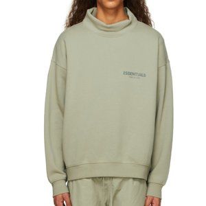 Fear of God Essentials Pullover Mockneck in Pistachio (Small)